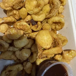 Fried banana peppers