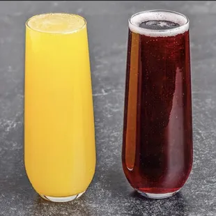 Classic + Pomegranate Mimosas