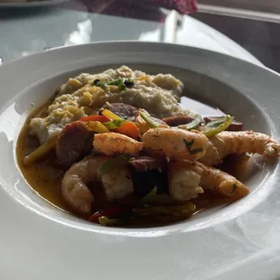 Shrimp and Sausage Grits