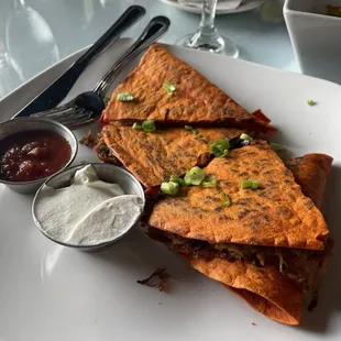 BBQ pork Quesadillas