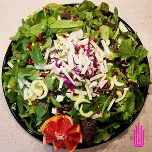 Chile-Lime Salad - is in the Salad Tray Menu. Fresh and spicy , yum yum!