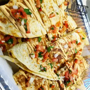 Lugo's Diablo Quesadilla Platter