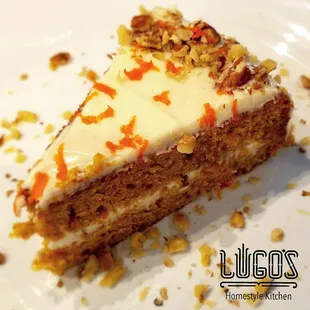 Carrot Cake- Everything is fresh and made from scratch.
