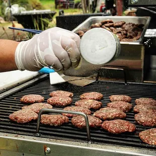 Mini Burgers in the making