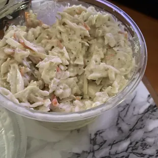 Coleslaw (just needed something sweet added to it)