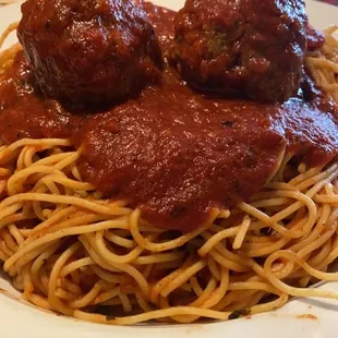 Pasta &amp; Homemade Meatballs