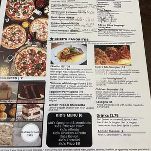 New look menu cont.