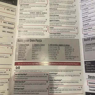 menu, sushi and sashimi