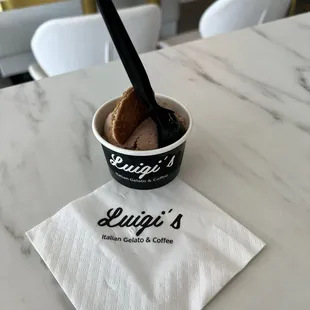 Hazelnut gelato