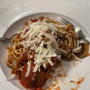 Loaded spaghetti