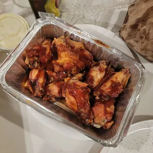 BBQ wings w/Bleu Cheese