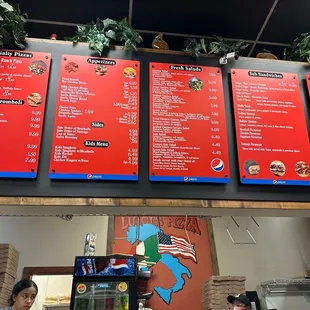 menus