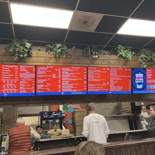 Menu board