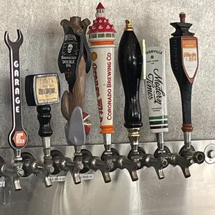 Some of the brews on tap