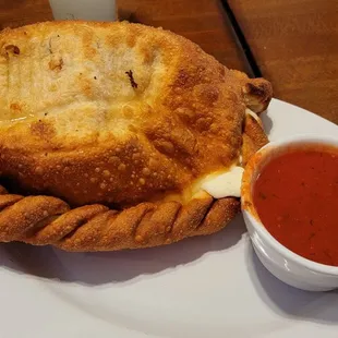 The Football calzone, yes, it&apos;s the size of a football