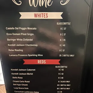 Drink Menu