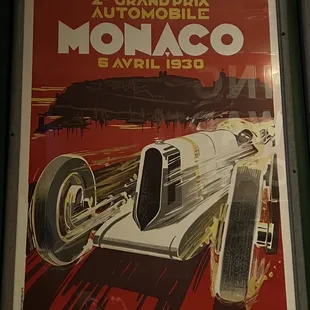 a poster for monaco