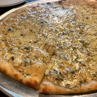 I laugh at stupid things Just 'cause they tickle me  Large White Clam Pie from #LuigisDItalia