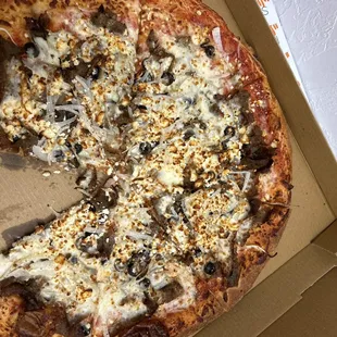 Gyro Pizza! Extra feta