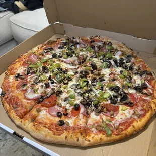 Favorite pizza so far! Can&apos;t wait to try the gyros, awesome atmosphere!