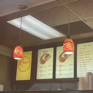 the menu