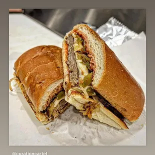 Italian steak sandwich