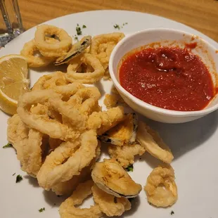 Calamari and zucchini