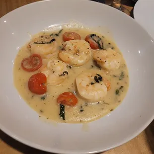 Shrimp scampi appetizer