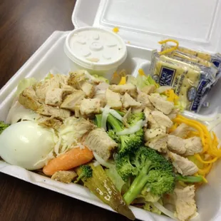 Grilled chucked salad!  Yum!