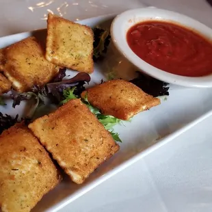 Fried ravioli