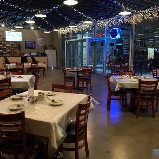 interior, sushi and sashimi