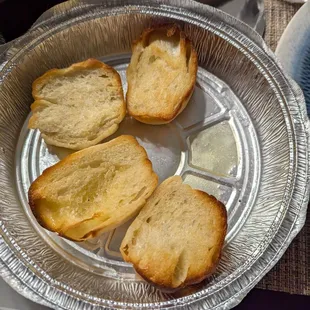 Very not-good garlic bread