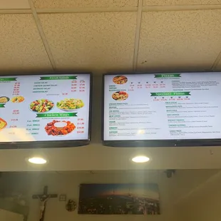 3/4 of the menu!