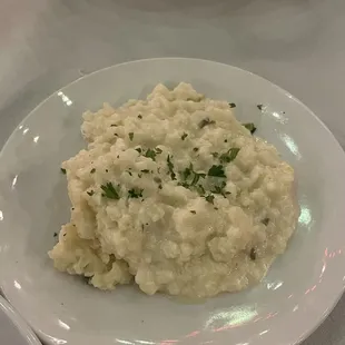 Parmesan Risotto, needed a little seasoning but good and rich