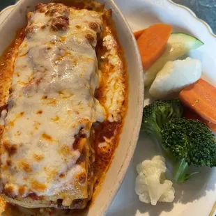 Combo meat and vegetables lasagna