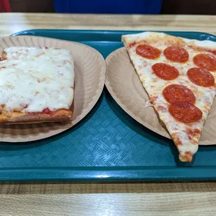 Sicilian slice and regular slice