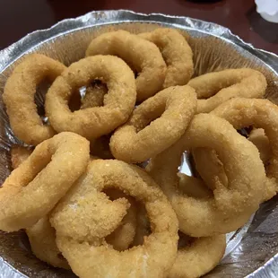 Onion Rings - big AND plentiful! Not as oniony which can be good if you don't like that