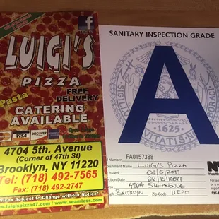 We proud to show our  "A" to our customers !!!