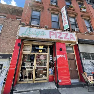 the front of the restaurant