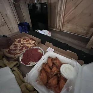 pizza, food
