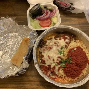 My eggplant parm dinner