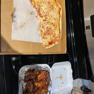 This is just the basic 16 inch pizza (We were hungry okay!) and the awesome BBQ wings.