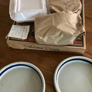 Calm before the storm. Mojos, gnocchi, homemade spaghetti and a cheeseless pizza for the lactose intolerant.