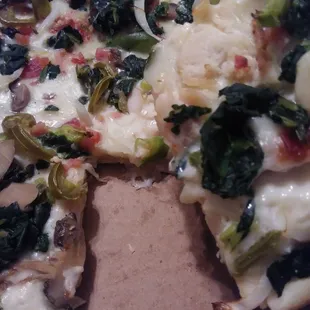 There's a hair holding my pizza together. I will not order here again