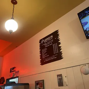 The old Luigi's menu