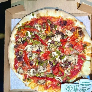 Vegan Cheese Medium Veggie Pizza