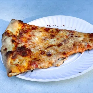 Plain cheese pizza slice, $2.75 + tax + tip