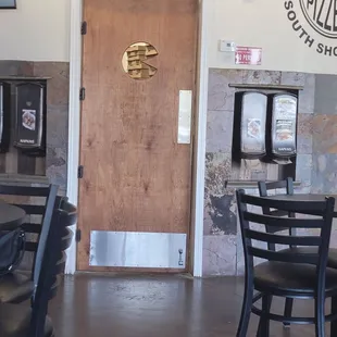 Pac-Man beep hole on kitchen door....lol