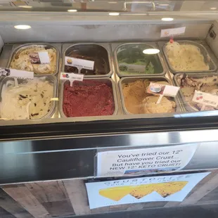 Freshly made ice cream