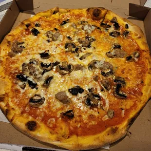 Sausage and mushroom